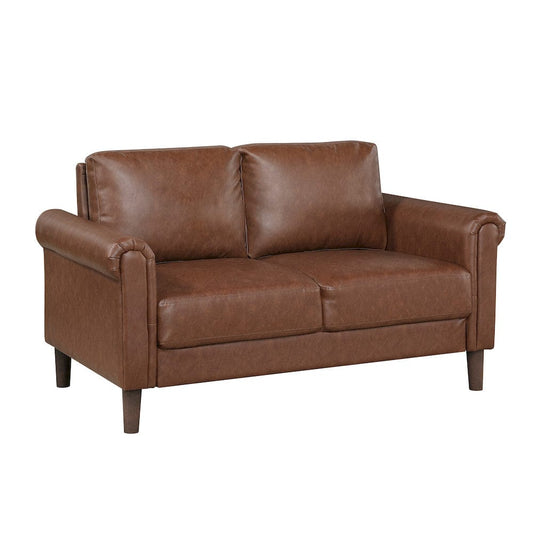 Homelegance  - Hector Love Seat in Chocolate - 9690CHC-2  view 2