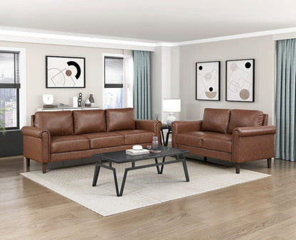 Homelegance  - Hector Love Seat in Chocolate - 9690CHC-2  view 8