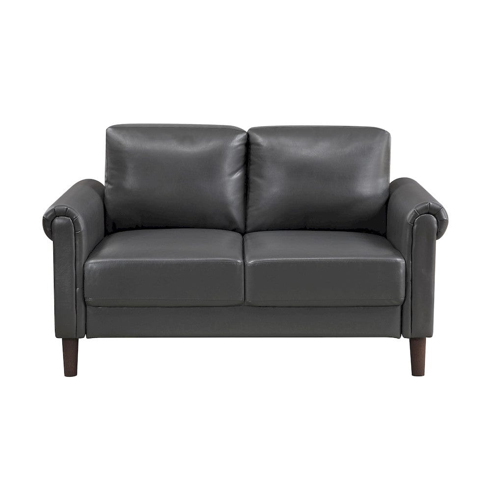 Homelegance  - Hector Love Seat in Dark gray - 9690DGY-2  view 1