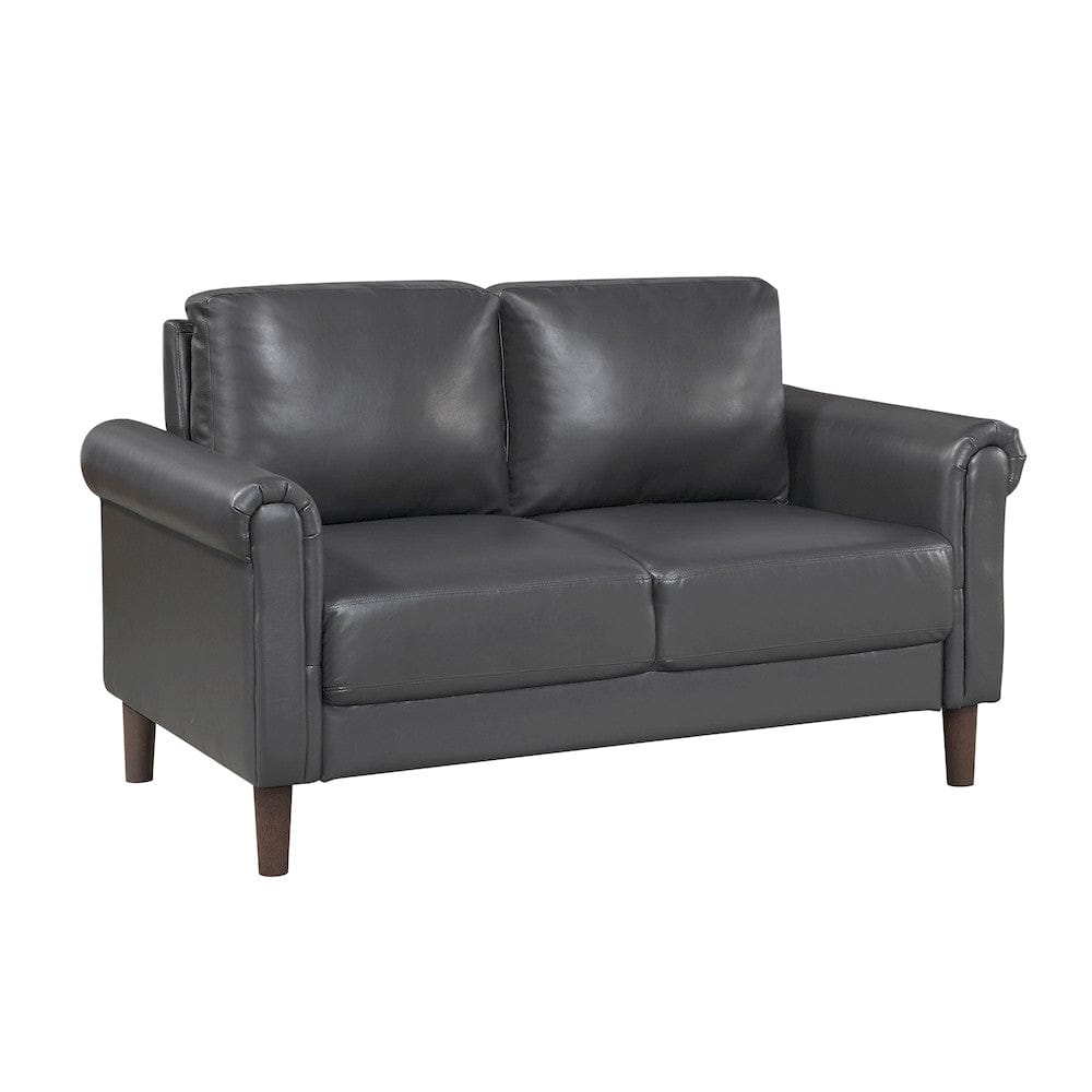 Homelegance  - Hector Love Seat in Dark gray - 9690DGY-2  view 6
