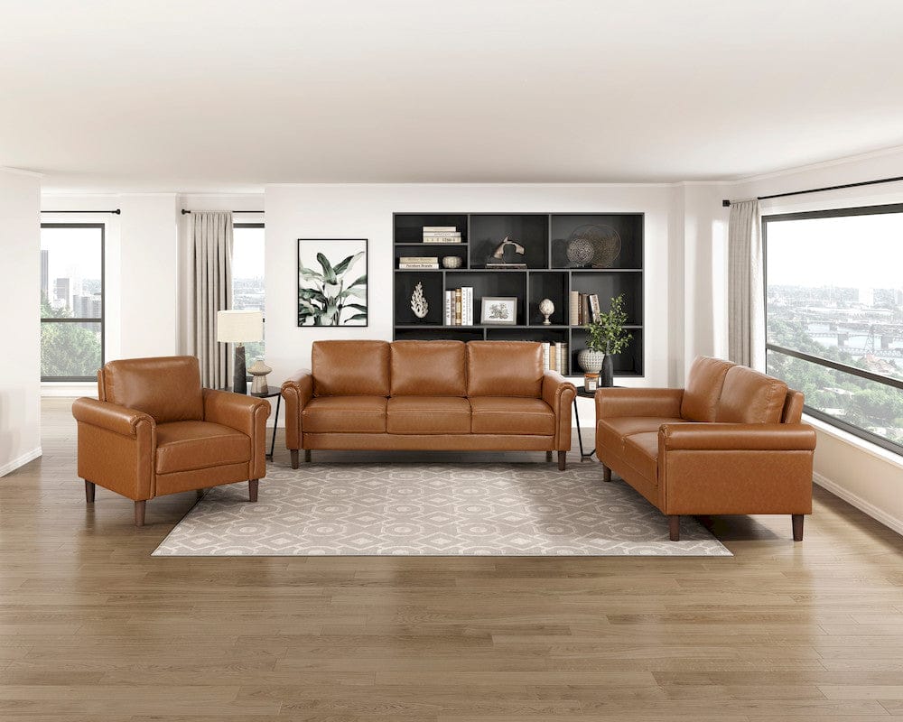 Homelegance  - Hector Sofa in Brown - 9690BRW-3  view 7