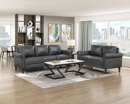 Homelegance  - Hector Sofa in Dark gray - 9690DGY-3  view 8