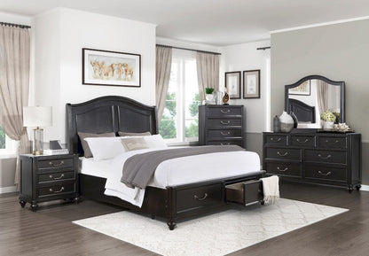 Homelegance  - Herman Queen Platform Bed W/ Footboard Storage - 1420-1x  view 5