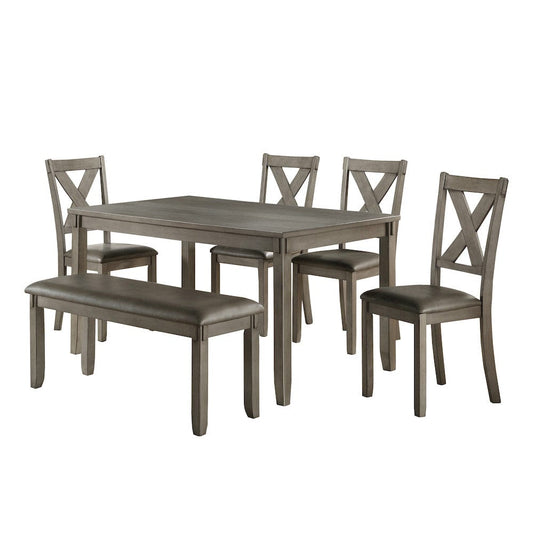 Homelegance  - Holders 6-Piece Pack Dinette Set in Gray - 5693  view 1