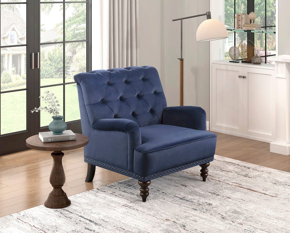 Homelegance  - Holland Park Accent Chair in Dark blue - 1201F3S  view 2
