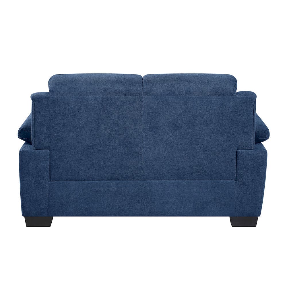 Homelegance  - Holleman Love Seat in Blue - 9333BU-2  view 3