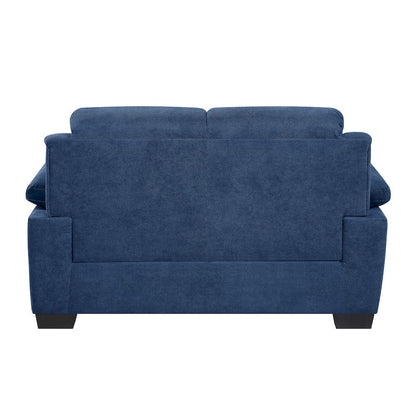 Homelegance  - Holleman Love Seat in Blue - 9333BU-2  view 8