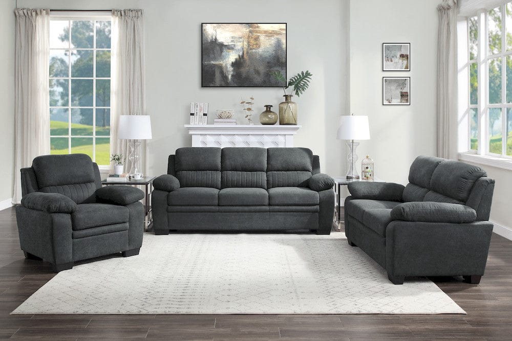 Homelegance  - Holleman Sofa in Dark gray - 9333DG-3  view 3