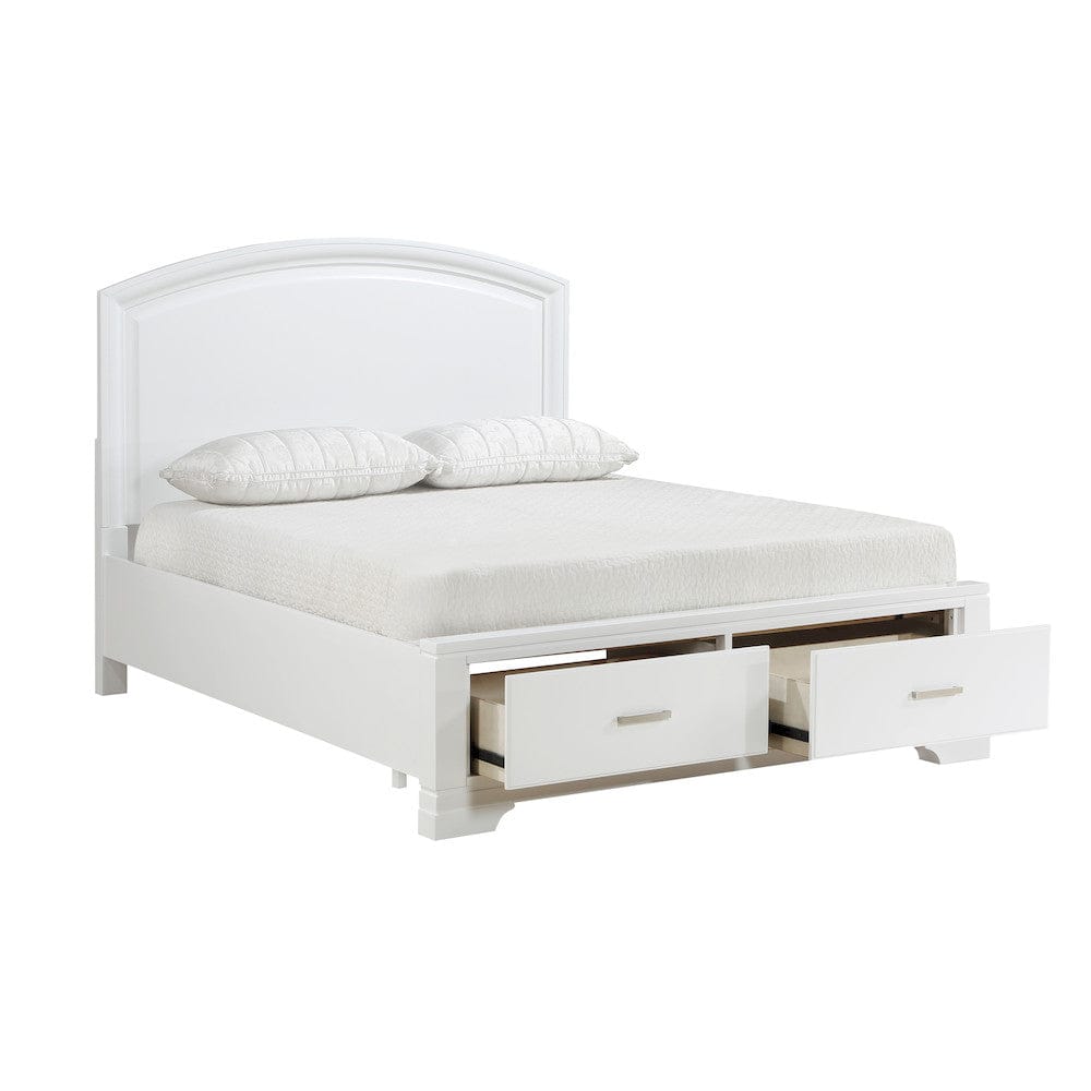 Homelegance  - Hudson Full Platform Bed W/ Footboard Storage - 1520WHF-1x  view 3