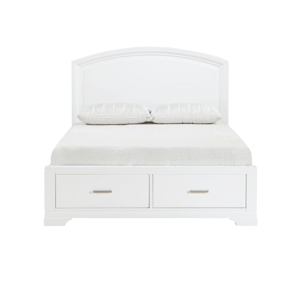 Homelegance  - Hudson Queen Platform Bed W/ Footboard Storage - 1520WH-1x  view 3