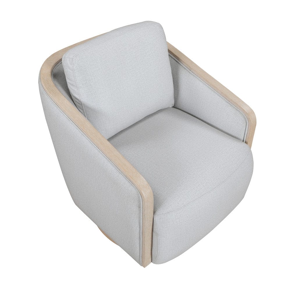 Homelegance  - Hugo Swivel Chair in Gray - 1041GY-1  view 3