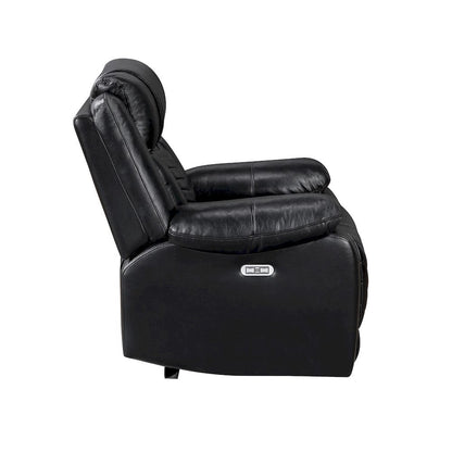 Homelegance  - Huron Power Reclining Chair W/ LED and Charging Ports in Black - 8457BLK-1PW  view 8