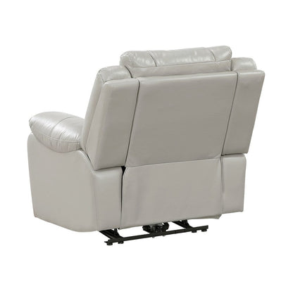 Homelegance  - Huron Power Reclining Chair W/ LED and Charging Ports in Gray - 8457GRY-1PW  view 6