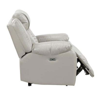 Homelegance  - Huron Power Reclining Chair W/ LED and Charging Ports in Gray - 8457GRY-1PW  view 12