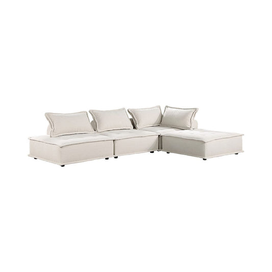 Homelegance  - Inman 4-Piece Modular Sectional in Beige - 9237BEx4SC  view 1