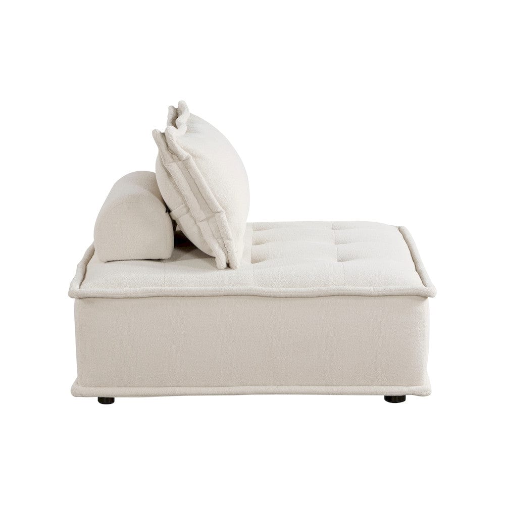 Homelegance  - Inman 5-Piece Modular Sectional in Beige - 9237BEx5SC  view 4