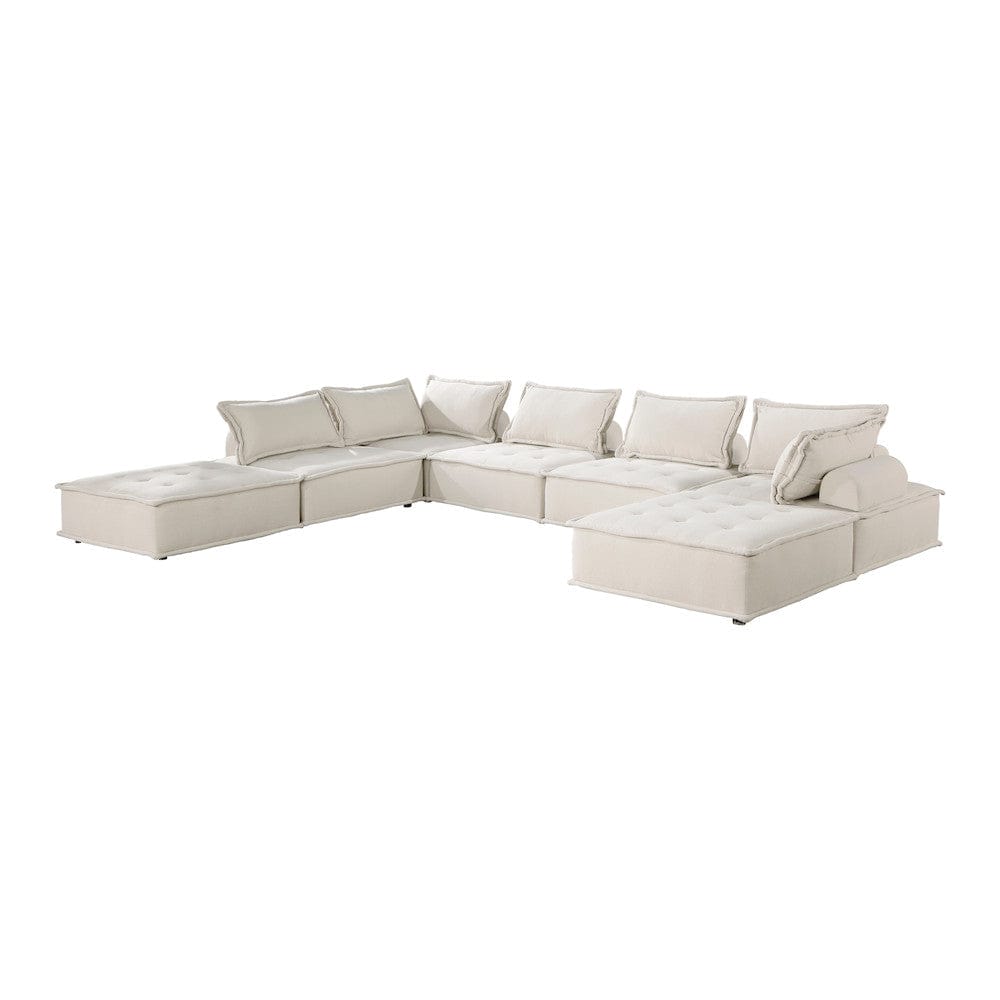 Homelegance  - Inman 7-Piece Modular Sectional in Beige - 9237BEx7SC  view 1