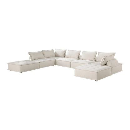 Homelegance  - Inman 7-Piece Modular Sectional in Beige - 9237BEx7SC  view 1