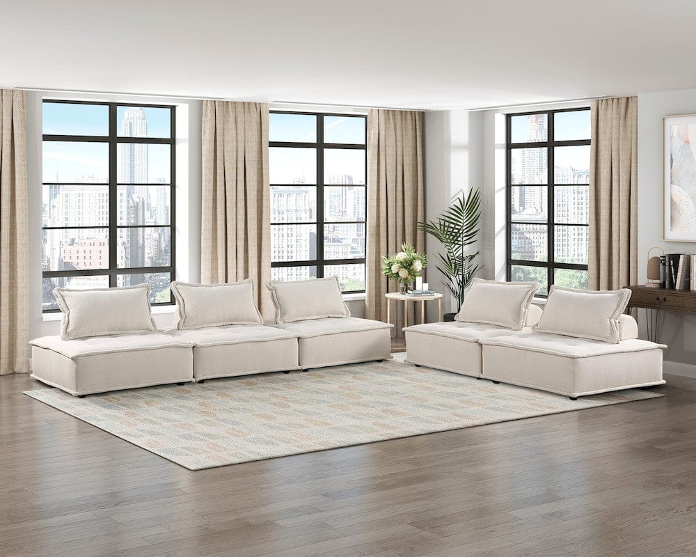 Homelegance  - Inman Modular Accent Chair in Beige - 9237BE-1  view 7
