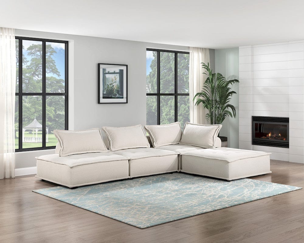 Homelegance  - Inman Modular Accent Chair in Beige - 9237BE-1  view 9