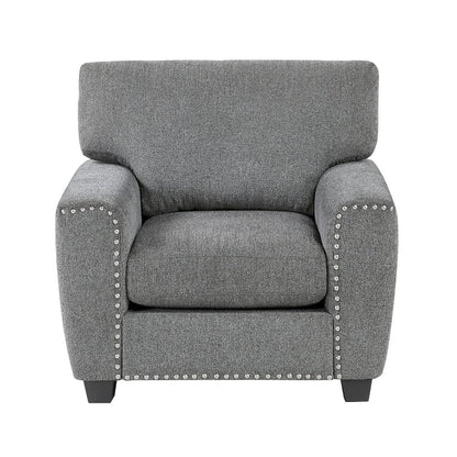 Homelegance  - Isabel Chair in Dark gray - 9538DGY-1  view 1