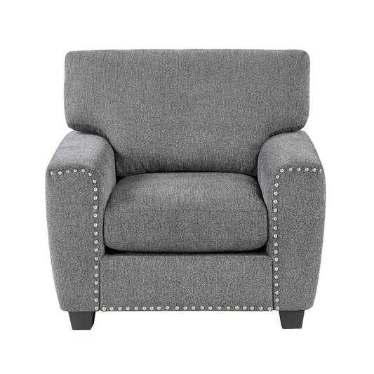 Homelegance  - Isabel Chair in Dark gray - 9538DGY-1  view 1
