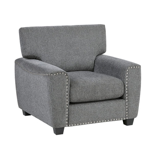 Homelegance  - Isabel Chair in Dark gray - 9538DGY-1  view 2