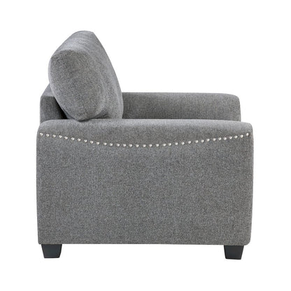 Homelegance  - Isabel Chair in Dark gray - 9538DGY-1  view 3