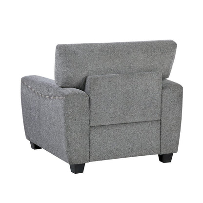 Homelegance  - Isabel Chair in Dark gray - 9538DGY-1  view 4