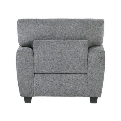 Homelegance  - Isabel Chair in Dark gray - 9538DGY-1  view 5