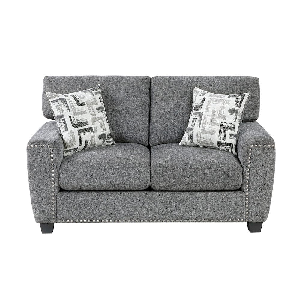 Homelegance  - Isabel Love Seat in Dark gray - 9538DGY-2  view 3