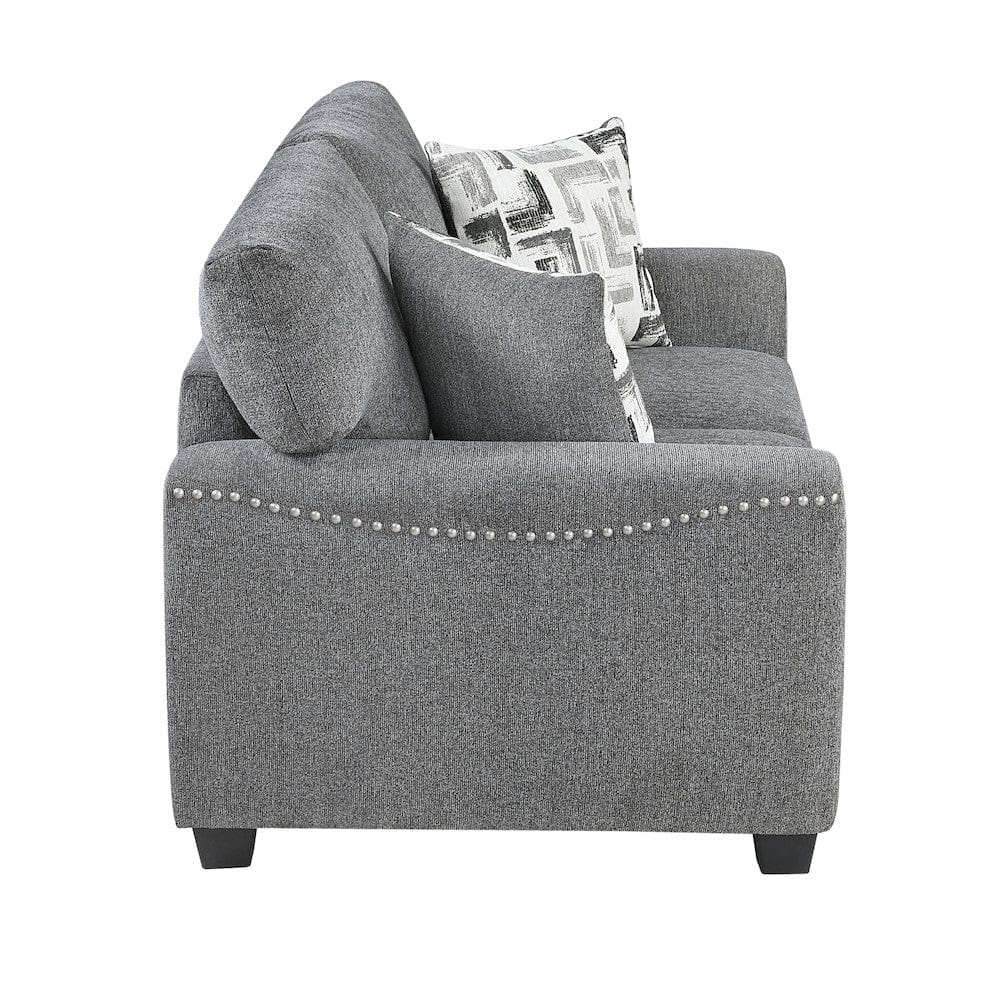 Homelegance  - Isabel Love Seat in Dark gray - 9538DGY-2  view 4