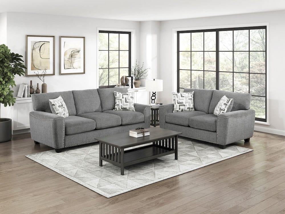 Homelegance  - Isabel Love Seat in Dark gray - 9538DGY-2  view 8