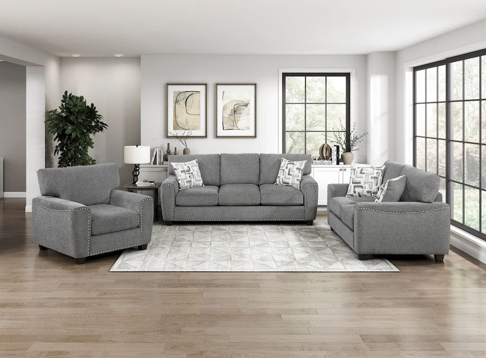 Homelegance  - Isabel Sofa in Dark gray - 9538DGY-3  view 8