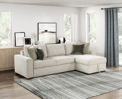 Homelegance  - Isla 2-Piece Sectional W/ Convertible and Reversible Chaise, Hidden Storage, Click Motion Back in Sage Sand - 8548x3VC2AA  view 7