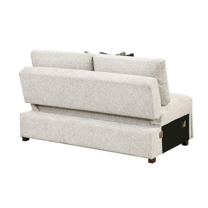 Homelegance  - Isla 2-Piece Sectional W/ Reversible Chaise, Pull-out Bed and Hidden Storage, Click Motion Back in Sage Sand - 8548x3VC2ACLA  view 3