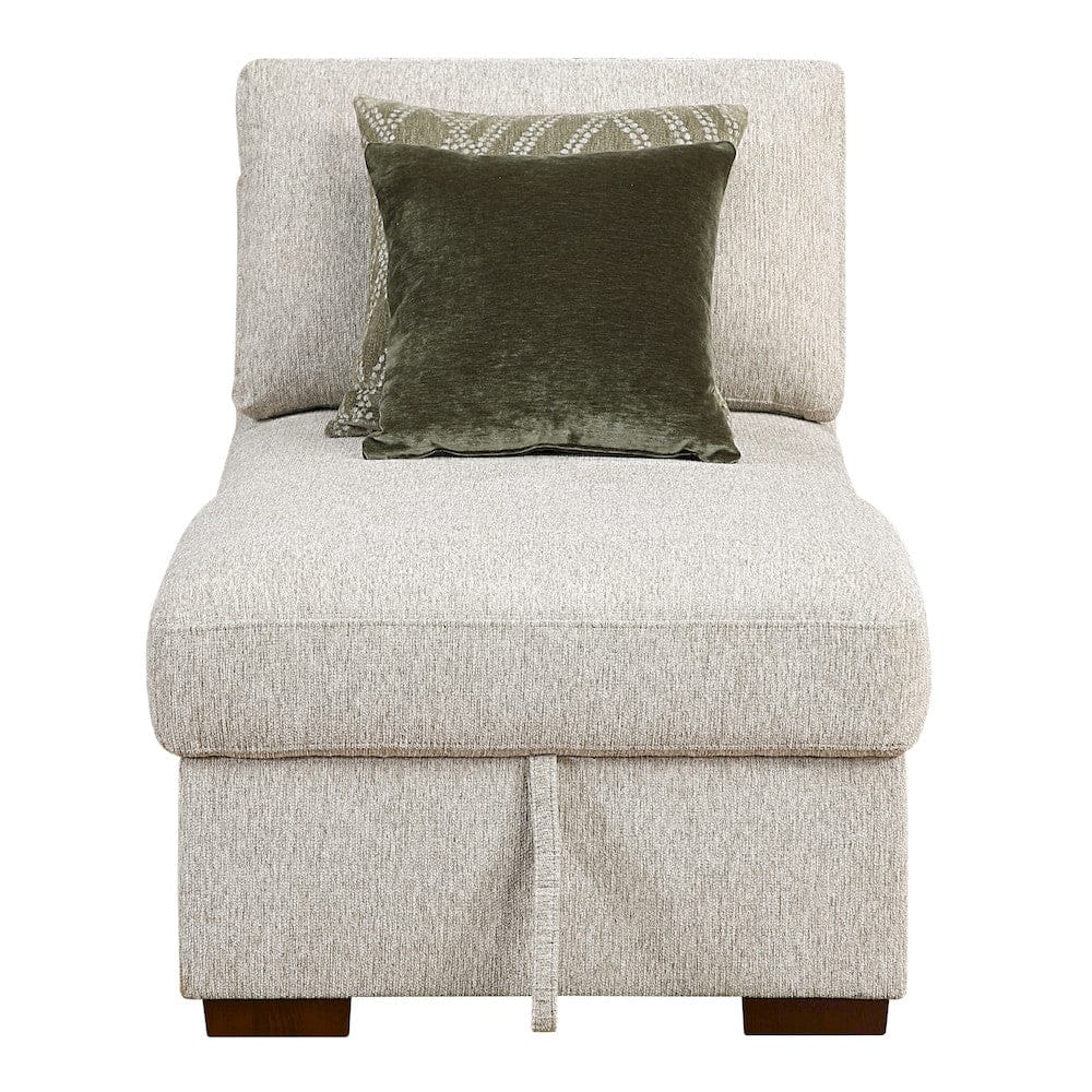Homelegance  - Isla 3-Piece Sectional W/ Convertible and Reversible Chaise, Hidden Storage, Click Motion Back and Ottoman in Sage Sand - 8548x4VC2AAOT  view 8