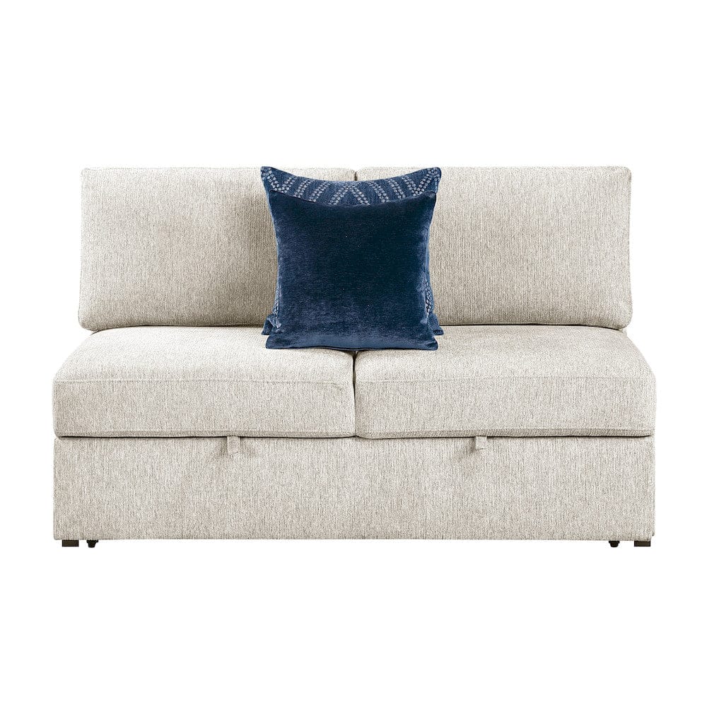 Homelegance  - Isla 3-Piece Sectional W/ Pull-out Bed in Beige - 8548BEx42ACLCR2AA  view 7
