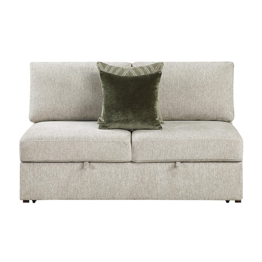 Homelegance  - Isla 3-Piece Sectional W/ Pull-out Bed in Sage Sand - 8548x42ACLCR2AA  view 11