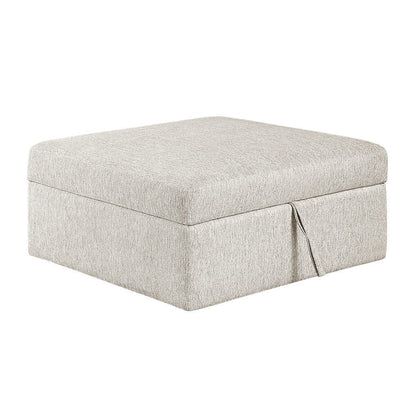 Homelegance  - Isla 3-Piece Sectional W/ Reversible Chaise, Pull-out Bed, Hidden Storage and Ottoman, Click Motion Back in Beige - 8548BEx4VC2ACLAOT  view 9