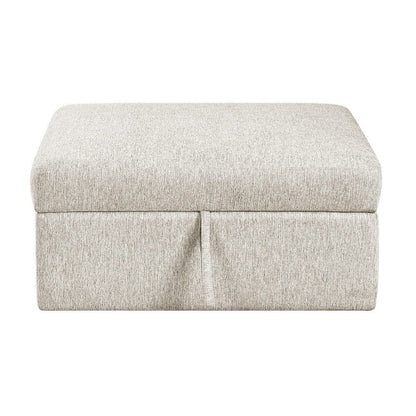 Homelegance  - Isla 3-Piece Sectional W/ Reversible Chaise, Pull-out Bed, Hidden Storage and Ottoman, Click Motion Back in Beige - 8548BEx4VC2ACLAOT  view 10