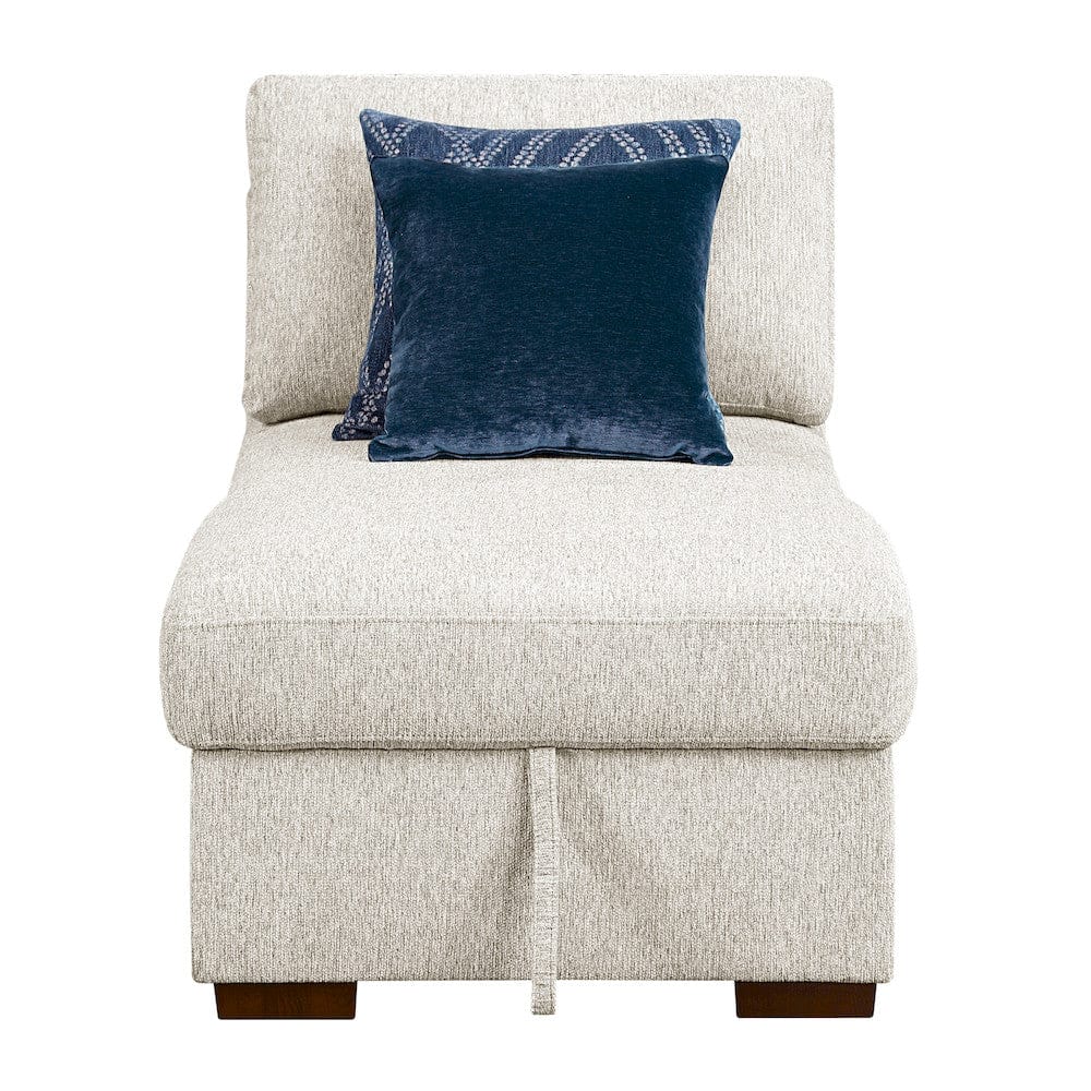 Homelegance  - Isla 4-Piece Sectional W/ Convertible and Reversible Chaise, Hidden Storage, Click Motion Back in Beige - 8548BEx5VC2ACRACA  view 7