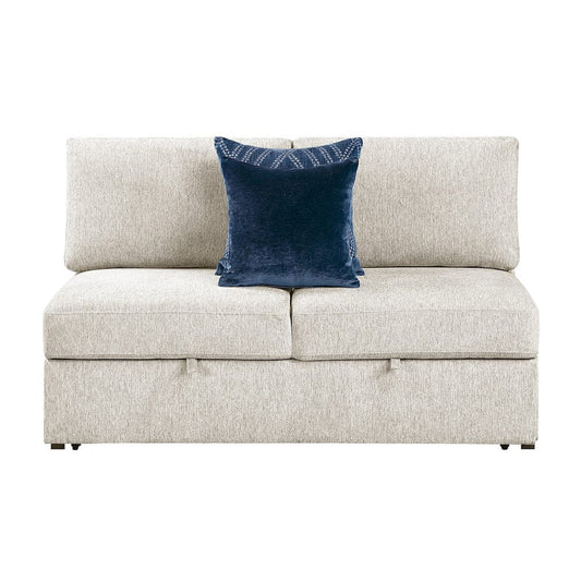 Homelegance  - Isla 4-Piece Sectional W/ Reversible Chaise, Pull-out Bed and Hidden Storage in Beige - 8548BEx5VC2ACR2ACLA  view 2