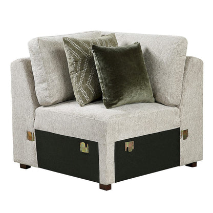Homelegance  - Isla 4-Piece Sectional W/ Reversible Chaise, Pull-out Bed and Hidden Storage in Sage Sand - 8548x5VC2ACLCRACA  view 11