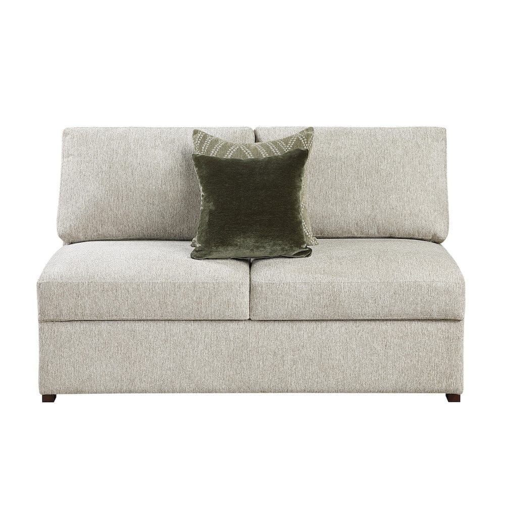 Homelegance  - Isla 5-Piece Sectional W/ Convertible and Reversible Chaise, Hidden Storage, Click Motion Back in Sage Sand - 8548x6VCCR22AACA  view 10