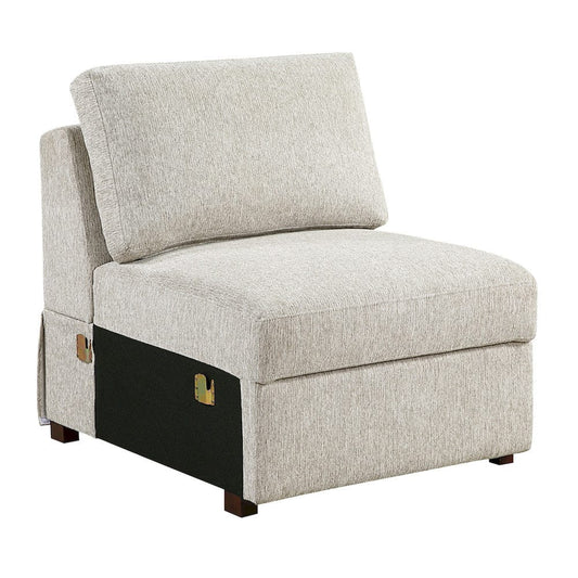 Homelegance  - Isla 5-Piece Sectional W/ Reversible Chaise and Pull-out Bed in Sage Sand - 8548x6VC2ACR2ACLACA  view 2
