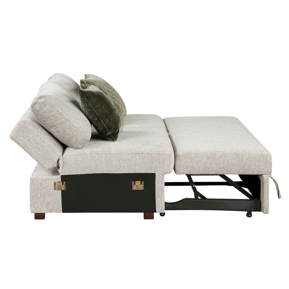Homelegance  - Isla 5-Piece Sectional W/ Reversible Chaise, Pull-out Bed and Ottoman in Sage Sand - 8548x6VC2ACR2ACLAOT  view 10