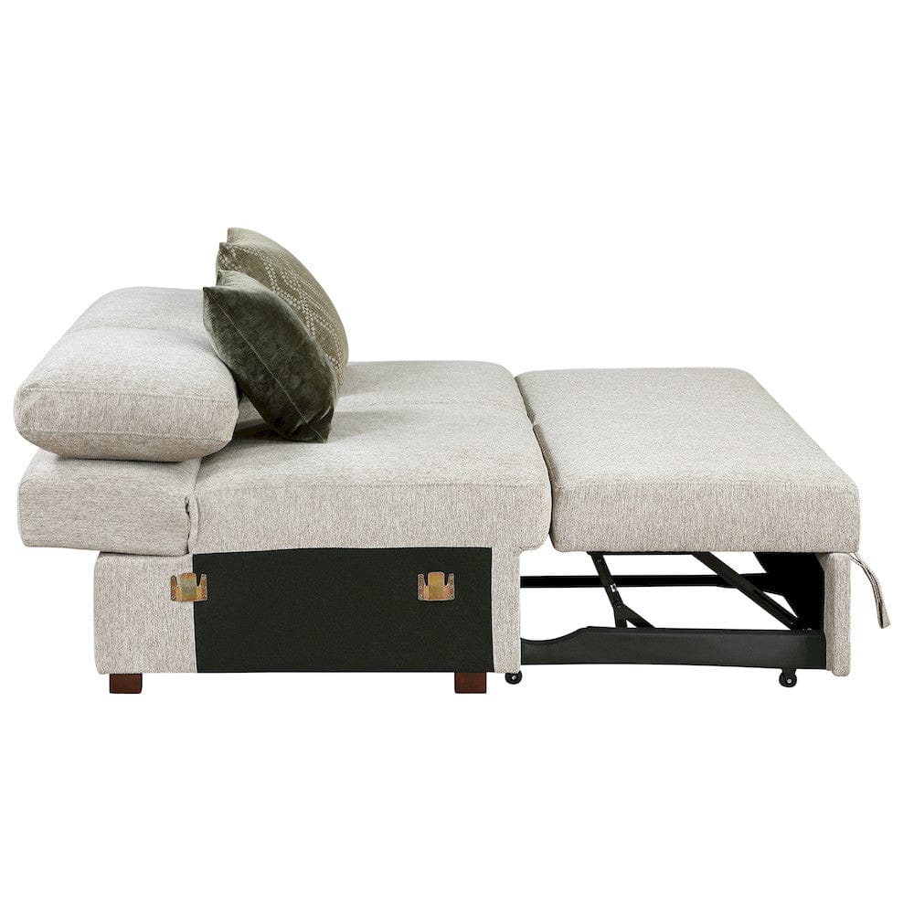 Homelegance  - Isla 5-Piece Sectional W/ Reversible Chaise, Pull-out Bed and Ottoman in Sage Sand - 8548x6VC2ACR2ACLAOT  view 11
