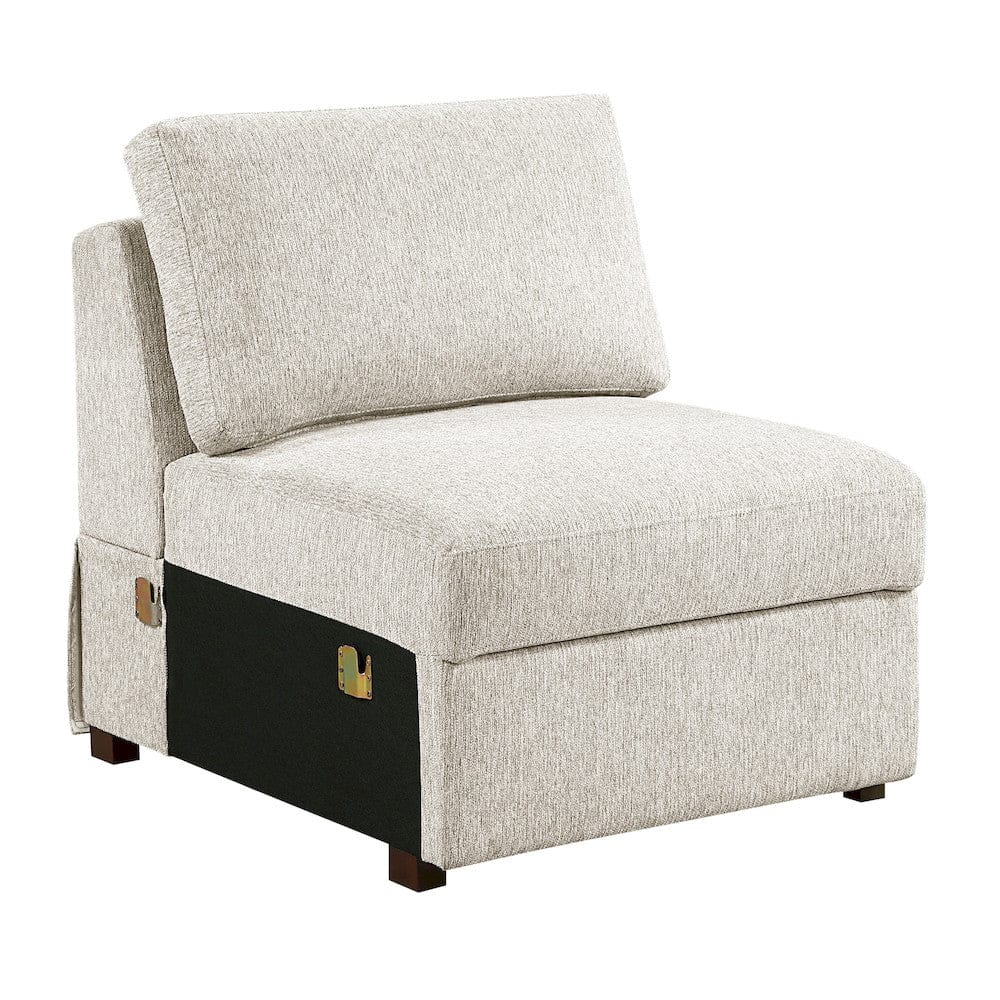 Homelegance  - Isla Chair in Beige - 8548BEx2ACA  view 5