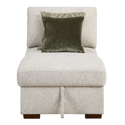 Homelegance  - Isla Convertible Chaise Lounge W/ Arms and Hidden Storage, Click Motion Back in Sage Sand - 8548x2VCA  view 5